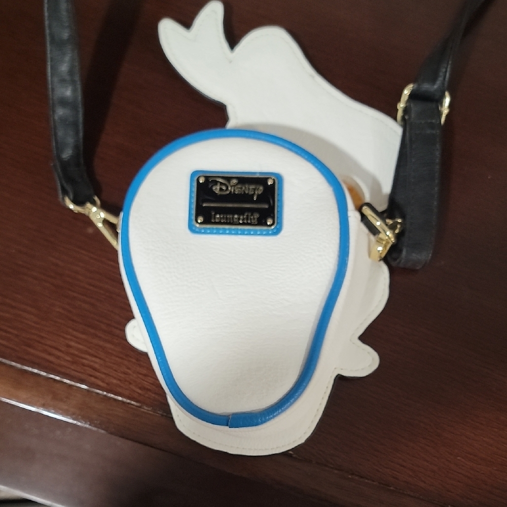 Donald Duck Face Crossbody Bag in Blue, Yellow & Orange - Picture 2 of 5